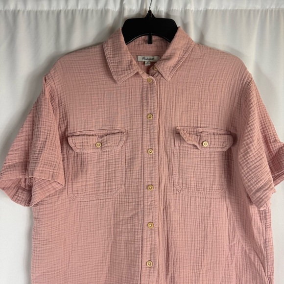 Madewell button up shirt Size:M light pink 100% Cotton - Picture 6 of 16